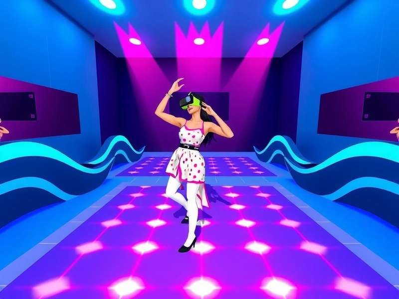 VR Bollywood Dance Wave gameplay showing dance cues and player movement tracking